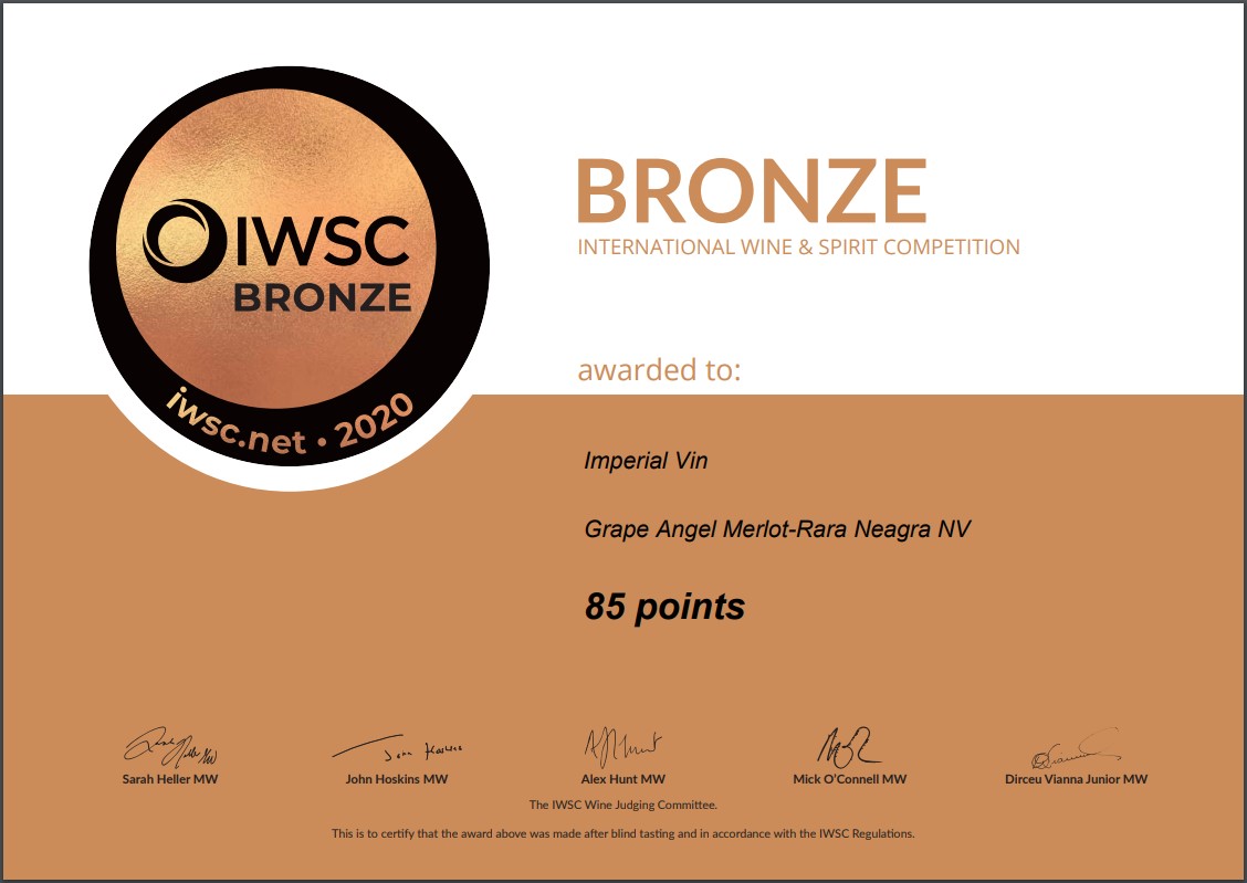 Results of the competition IWSC International Wine & Spirit Competition 2020